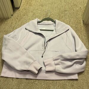 Lululemon funnel neck scuba in lilac size M/L